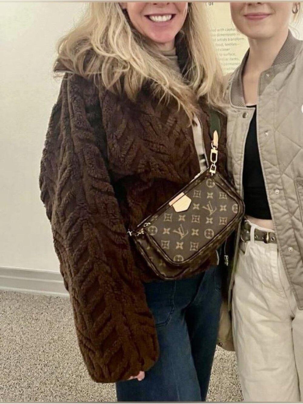 NWT Size M - Pilcro Textured Faux Fur Jacket Brown (NWT US$ 158)
